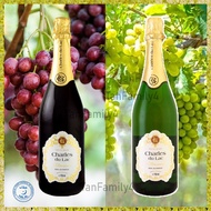 Charles du Lac Non Alcoholic Champagne Sparkling Red White Grape Drink (750ml) Mousseux Halal Juice