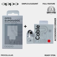 Oppo SuperVOOC Charger 45W VOOC Fast Charging Type C Cable Original