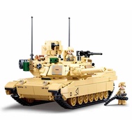 781PCS Sluban B0892 Army Tank Model M1A2 Sep V2 Abrams Building Block Kids Bricks Toys Construction
