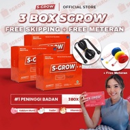 Promo S-Grow Peninggi Badan 3 Box Free Skipping Meteran Murah