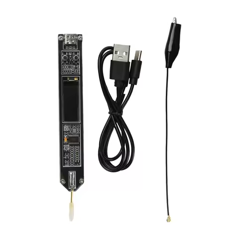 DC 5V Frequency Counter 200Hz–100MHz Frequency Tester Features 0.91-inch OLED Display High-Precision