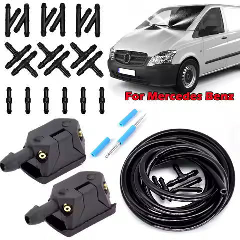Car Windscreen Washer Wiper Blade Water Spray Jets Nozzles For Mercedes Benz Vito 638 639 W638 W639 