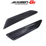 2PCS SS Style Decorative Front Black Bonnet Hood Vent Scoop  Shade Covers For 2016-2018 Chevy Camaro