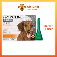 1 tuýp - FRONTLINE PLUS -Nhỏ gáy sạch ve rận bọ chét (trứng ấu trùng con trưởng thành)_Shop__24H
