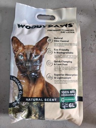 Eco Paws & Woody Paws Pasir Kucing 6 Liter (2.5kg) | Pinewood Cassava Coffee Ground