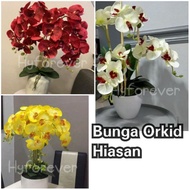 Bunga Hiasan Orkid / Artificial Flower/Budget.