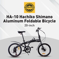 HA-10 Hachiko Shimano Aluminum 20-inch Foldable Bicycle | Official SG Hachiko Distributor