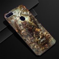 Ốp Lưng OPPO A12 A7 A5S F9 REALME 2 PRO Mặt lưng kính cao cấp thiết kế độc quyền 12 con giáp