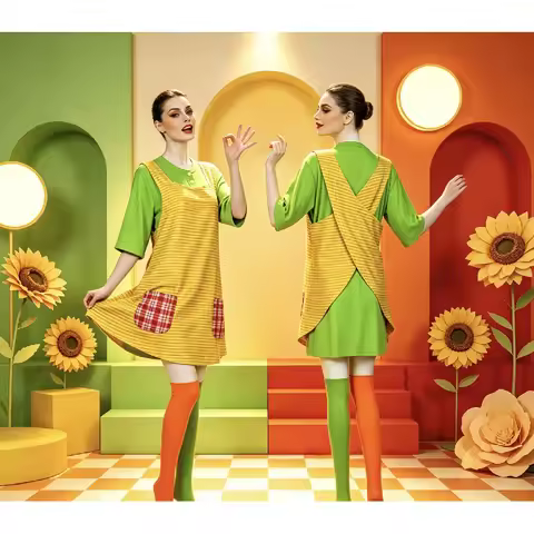2026 New Arrival Pippi Longstocking Cosplay Costume Kids Halloween Children'S Day Movie Stage Perfor