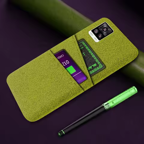 Card Case For vivo V20 V21E Case Luxury Fabric Dual Card Phone Cover For Vivo V21 5G / V20 Pro Case 