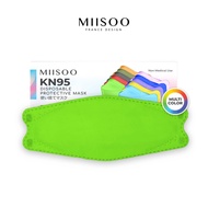 miisoo n95 kn95 multicolor korea kf94 masker kesehatan masker evo 4ply - hijau 1 box