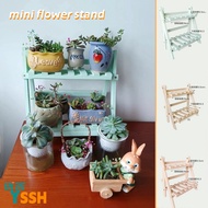 YSSH Mini Flower Rack Plant Rack Desktop Shelf Flower Pot Stand Desktop Plant Display Shelf  Potted Plant Display Stand