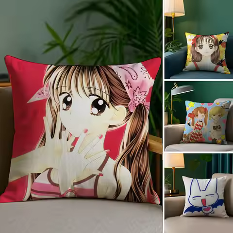 Kodomo no Omocha anime Pillow Case Anti-dustmite Pillowcase Invisible zipper silky short plush Sofa 