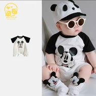 Bodysuit cho bé hình Mickey dễ thương Quần áo sơ sinh bé trai bé gái chất thun mềm mát Bộ body cho b