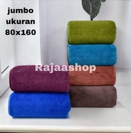 Murah Handuk Mandi jumbo 80x160cm Tebal Lembut Daya Serap Tinggi Motif Polos