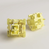 Dy4.  LUBED Akko V3 Cream Yellow Pro Switch 5-Pin Linear Mechanical Keyboard