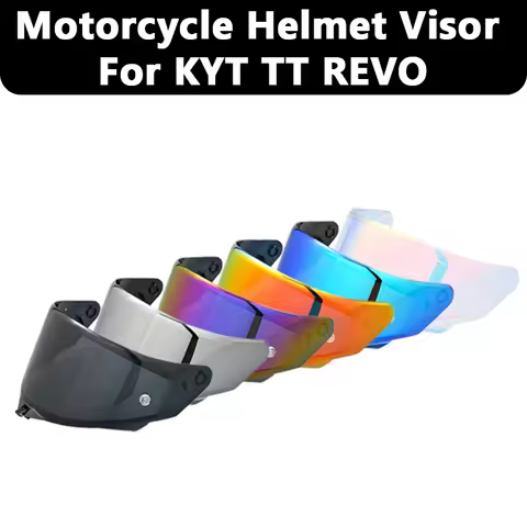 Visor for KYT TT REVO Helmet, Anti-UV Windproof Motorcycle Helmet Shield Lens Replacement Helmet Acc
