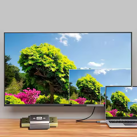 DP To DP Adapter 8K60Hz 32.4 Gbps DP To DP Video Converter Support Displayport 1.4 Male To Male/Male