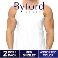 Seluar dalam yang selesa Byford Singlet Inner Tee (2 Pieces) White - BID761S