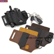 Multitool Leather Flashlight Pen Sheath, EDC Beg Pocket Organizer, Leather Belt Organizer Pouch Hols