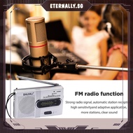 [eternally.sg] Mini AM/FM Radio AA Battery Powered Full-wave Band Emergency Radio Receiver