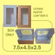 Box (10,20pcs) 7.5x4.5x2.5 Loaf Box S/Pastry/ Cookies Banana Box Fit for Aluminum Foil Trays 7x4x2