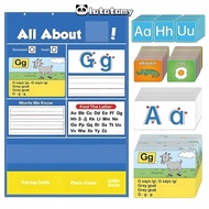 LATATPH Letter Handwriting Practice Tool, Preschool Interactive Alphabet Learning Pocket Chart, Pock