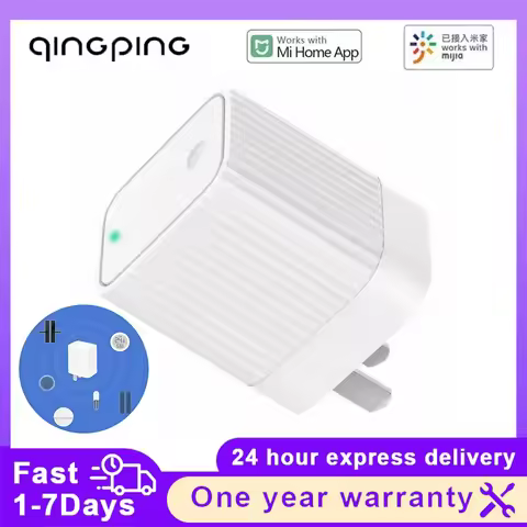 Qingping Bluetooth Gateway Hub Compatible WIFI Remote View Data Sub-Device Smart Linkage Home Device