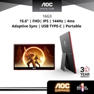 AOC MONITOR 15.6" 16G3 15.6 USB-C Gaming MONITOR 144Hz VESA