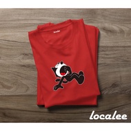 FELIX THE CAT RED TSHIRT - FELIX UNISEX T-SHIRT - SLEEPY FELIX TSHIRT