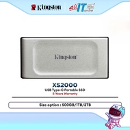 Kingston XS2000 (500GB/1TB/2TB) Portable SSD USB Type-C 20Gbps