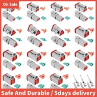 140Pcs Deutsch DT Series Waterproof Wire Connector Kit DT06-2/3/4/6S DT04-2/3/4/6P Automotive Sealed