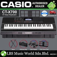 Casio CT-X700 61 Key Portable Keyboard Electric Piano Full Package with Bag (CTX700 CTX 700)