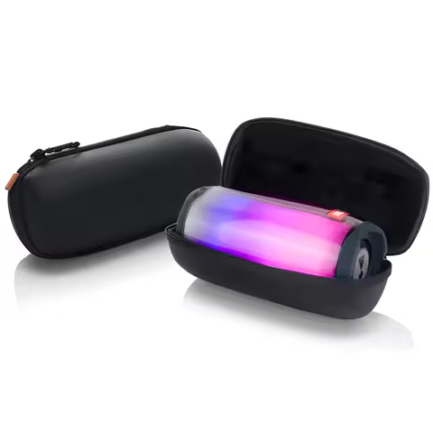 Carry Case for JBL Pulse 4 Bluetooth Portable Speaker Rugged EVA Shell with Zippered Seal and Carabi