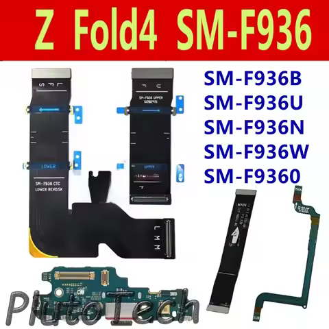 Z Fold4 F936 Main board LCD Display Spin Axis Flex Cable Charging Port Board Signal WIFI For Samsung