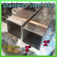 2"x2" STAINLESS STEEL Hollow Petak (Thickness 1.2mm) 8feet-12feet