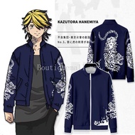 ✐Tokyo Revengers Hanemiya Kazutora Cosplay Costumes Valhalla 3D Printed Jacket Unisex Top Anime Cost