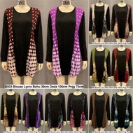 8805 blouse Lycra / baju borong murah