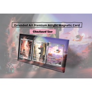 Magnetic Case Custom 3pc Extended Artwork Acrylic: Pokemon 151 Charizard Charmander Charmeleon line 