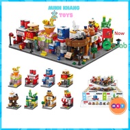 Combo of 8 McDonald's/Coca/Pepsi/Coffee MKT Convenience Store Assembly Toys - Intellectual Developme