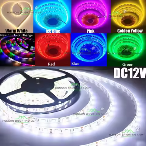 12V LED Strip Light SMD Flexible Strip Light LED 60/120/180/240/300 LEDs High Bright Replace 5630 SM