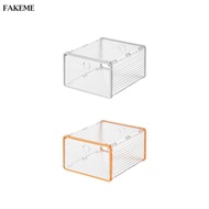 FAKEME Large Shoe Storage Box Shoe Organizer Foldable Bins for Closet Camper Dorm