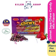 Jomei Jaya Chewy Candy Mix Flavor Grape Strawberry 30pcs Per Pack