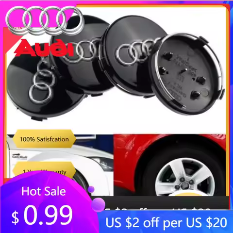 Hub Caps Hot For Audi 4P 60/61/68/69mm For Audi Alloy Wheel Centre Caps Hubs Dust Covers Audi A3 8L 