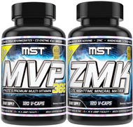 MST Foundation Stack, ZMK Nighttime Multi-Mineral, 120 V-Caps and MVP-365 Premium Multiple Vitamin, 