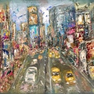 New York original oil painting on canvas