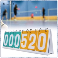 Eigell Flip Scoreboard 6 Digit Tennis Scoreboard Portable Multi Sports Scoreboard for Games Soccer B