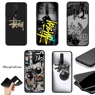 Redmi K60 K60 PRO K70 K70 PRO 13C 4G 12C 12 4G 12 5G note 12 4G Cover Black Soft Case TPU K16 stussy