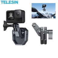 TELESIN Action Camera Motorcycle Windshield Clamp Mount Holder For Gopro Insta360 DJI Action Camera 