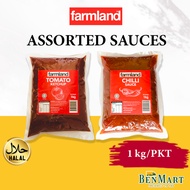 BenMart Dry] Farmland Chilli/Tomato Ketchup Refill Pack 1kg - Halal - Malaysia - Sauce/Dip